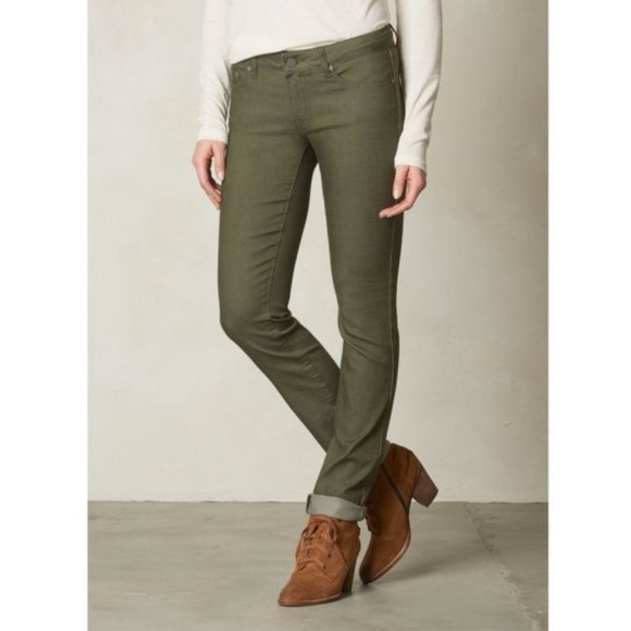 Prana Kara Jeans Cargo Green Size 26 - Picture 2 of 9